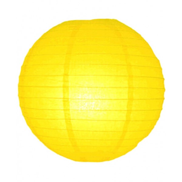 16" Paper Lantern Lemon Regular Wire